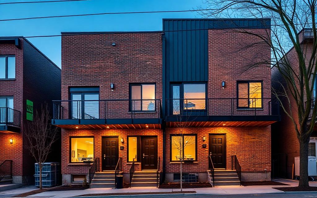 Bay Duplex — Duplex home built with EBS Global LGS Pre-fab